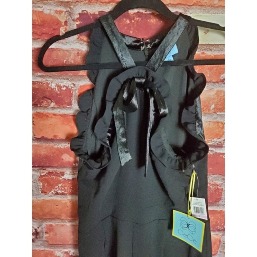 Cece Black Halter Jumpsuit Size 8 NWT - Picture 5 of 5